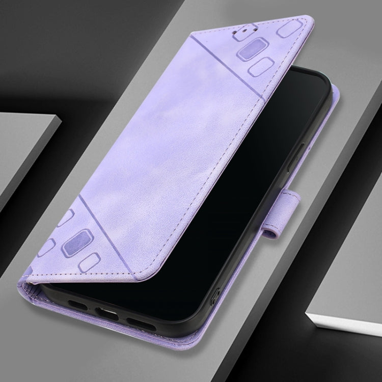 For Ulefone Note 14 Skin Feel Embossed Leather Phone Case(Light Purple) - Ulefone Cases by PMC Jewellery | Online Shopping South Africa | PMC Jewellery | Buy Now Pay Later Mobicred