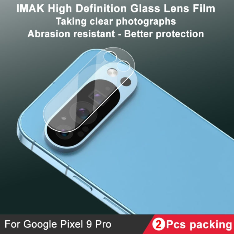 For Google Pixel 9 Pro 2pcs/Set imak HD Glass Rear Camera Lens Film - Other by imak | Online Shopping South Africa | PMC TechLife | Buy Now Pay Later Mobicred