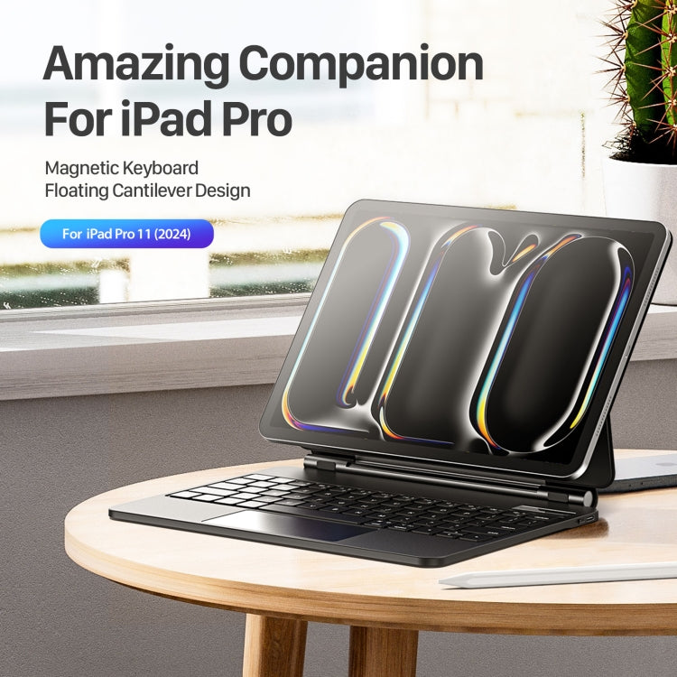 DUX DUCIS MK Series Floating Magnetic Keyboard Tablet Leather Case For iPad Pro 11 2024(Black) - free shipping - PMC TechLife - Order now!