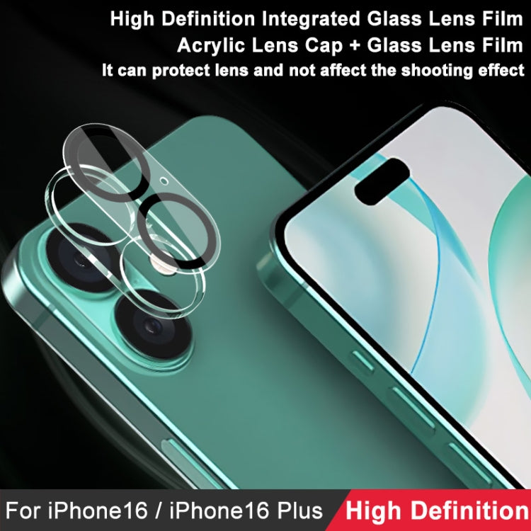 For iPhone 16 / 16 Plus imak High Definition Integrated Glass Lens Film - iPhone 16 Tempered Glass by imak | Online Shopping South Africa | PMC TechLife | Buy Now Pay Later Mobicred