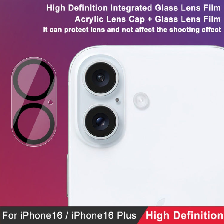 For iPhone 16 / 16 Plus imak High Definition Integrated Glass Lens Film - iPhone 16 Tempered Glass by imak | Online Shopping South Africa | PMC TechLife | Buy Now Pay Later Mobicred