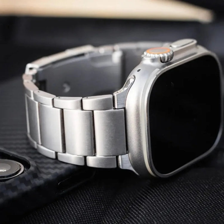 For Apple Watch Series 8 45mm Titanium Metal Watch Band(Silver) - free shipping - PMC TechLife - Order now!