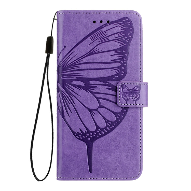 For Ulefone Note 14 Embossed Butterfly Leather Phone Case(Purple) - Ulefone Cases by PMC Jewellery | Online Shopping South Africa | PMC Jewellery | Buy Now Pay Later Mobicred