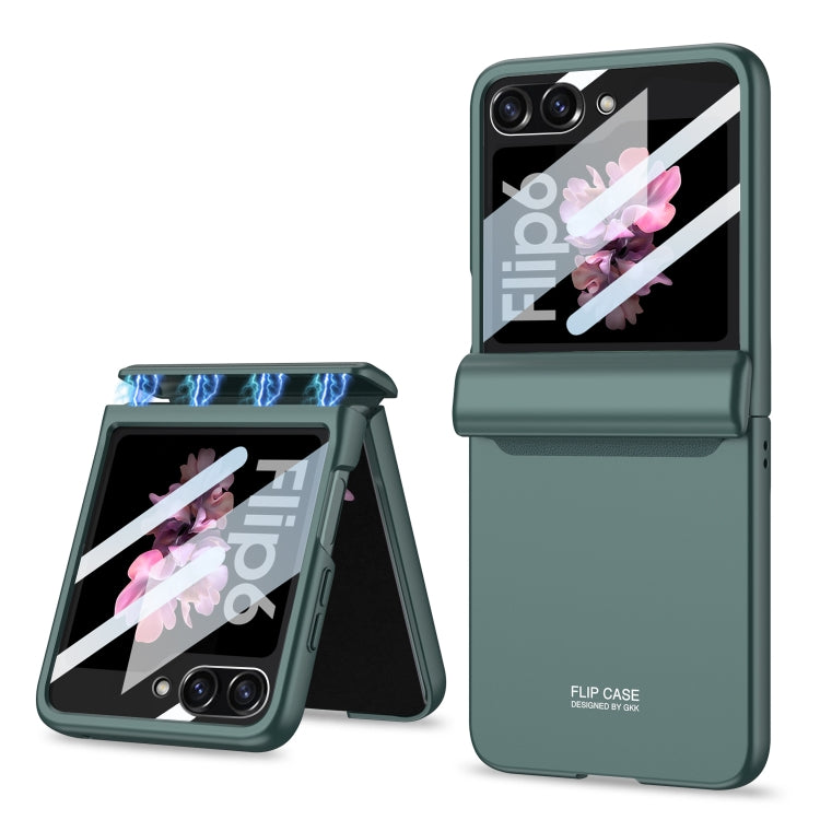 For Samsung Galaxy Z Flip6 GKK Integrated Full Coverage Folding Phone Case(Green) - Galaxy Z Flip6 5G Cases by GKK | Online Shopping South Africa | PMC Jewellery | Buy Now Pay Later Mobicred