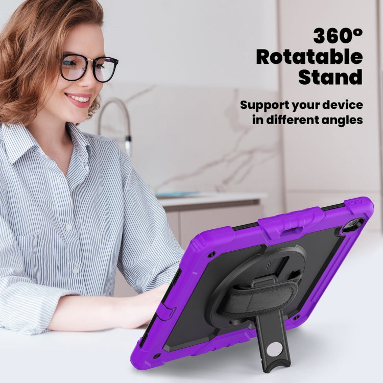 For iPad Air 13 2025 / 2024 Silicone Hybrid PC Tablet Case with Shoulder Strap(Purple) - iPad Air 13 2025 / 2024 Cases by PMC TechLife | Online Shopping South Africa | PMC TechLife | Buy Now Pay Later Mobicred