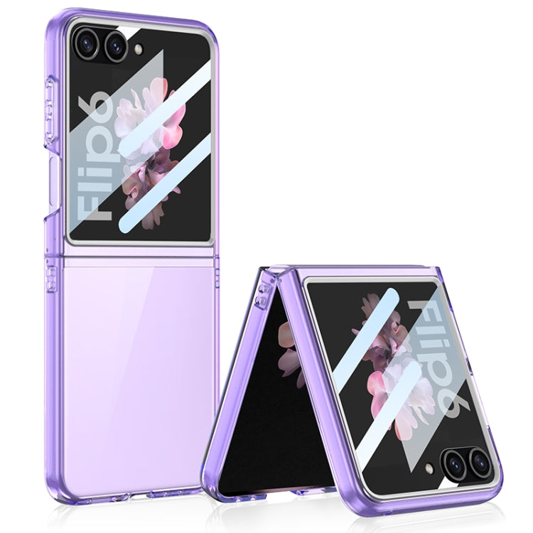 For Samsung Galaxy Z Flip6 GKK Integrated Ultra-thin Large Window PC Phone Case(Purple) - Galaxy Z Flip6 5G Cases by GKK | Online Shopping South Africa | PMC Jewellery | Buy Now Pay Later Mobicred