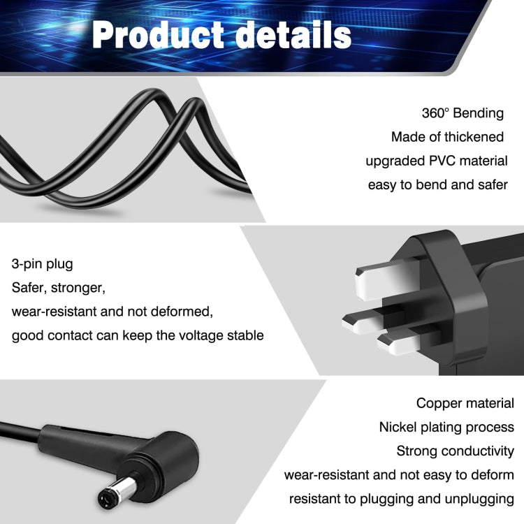 45W 19V 2.37A Laptop Notebook Power Adapter For Asus 4.0 x 1.35mm, Plug:EU Plug - For Asus by PMC TechLife | Online Shopping South Africa | PMC TechLife | Buy Now Pay Later Mobicred