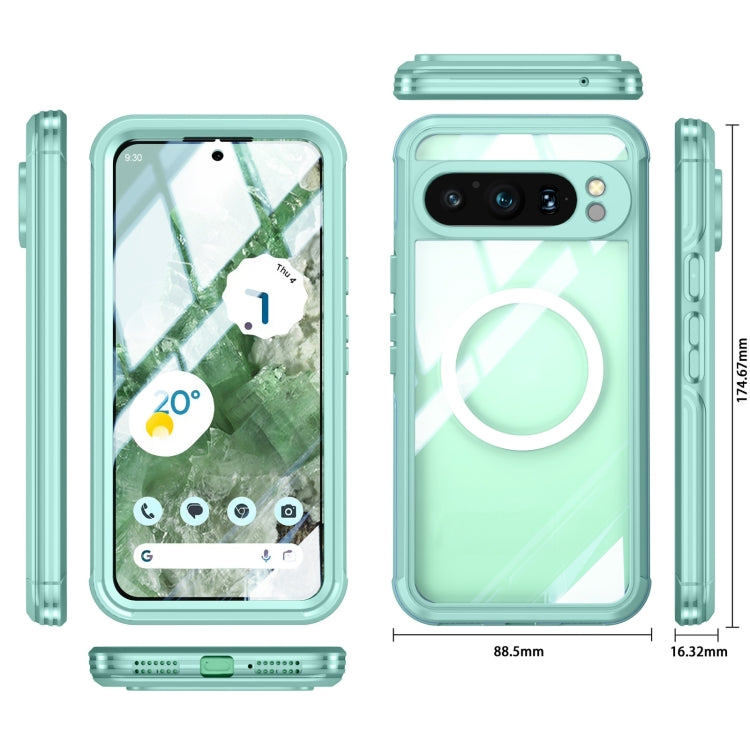 For Google Pixel 9 / 9 Pro RedPepper Transparent IP54 Life Waterproof Phone Case(Green) - free shipping - PMC TechLife - Order now!