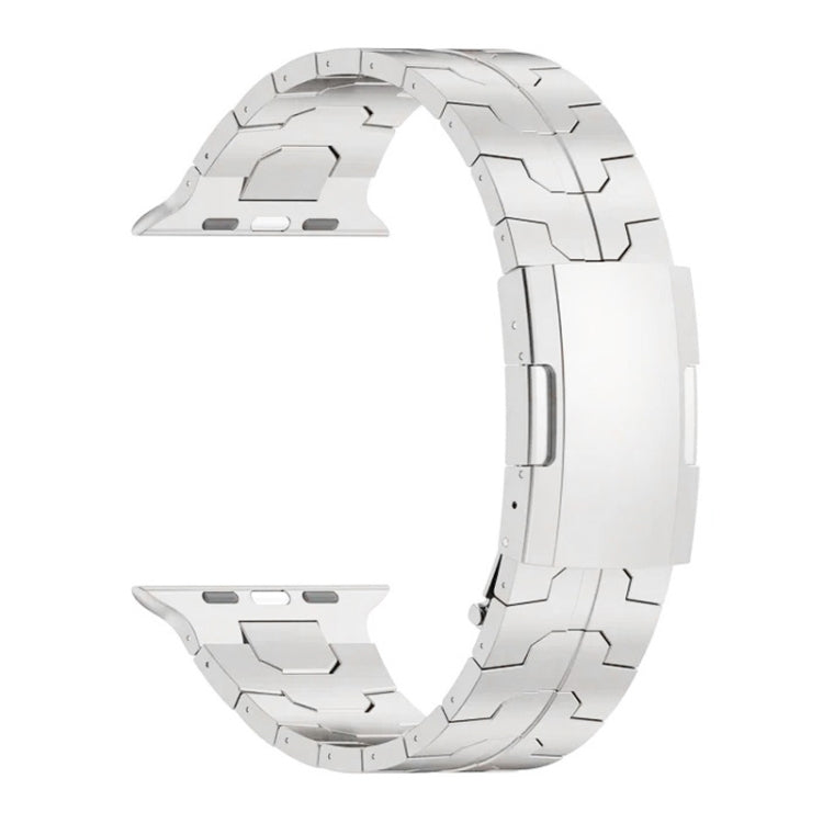 For Apple Watch Series 7 41mm Turtle Buckle Titanium Alloy Watch Band(Silver) - free shipping - PMC TechLife - Order now!