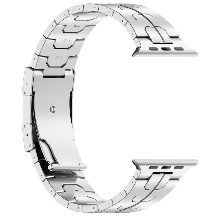 For Apple Watch Series 7 41mm Turtle Buckle Titanium Alloy Watch Band(Silver) - free shipping - PMC TechLife - Order now!