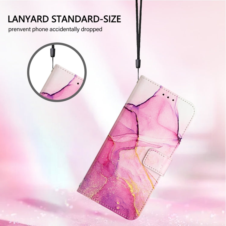 For Blackview A52 PT003 Marble Pattern Flip Leather Phone Case(Pink Purple Gold) - More Brand by PMC TechLife | Online Shopping South Africa | PMC TechLife | Buy Now Pay Later Mobicred