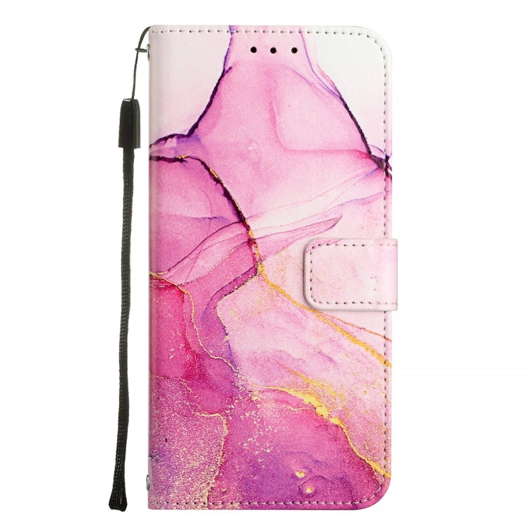 For Blackview Shark 8 PT003 Marble Pattern Flip Leather Phone Case(Pink Purple Gold) - More Brand by PMC TechLife | Online Shopping South Africa | PMC TechLife | Buy Now Pay Later Mobicred