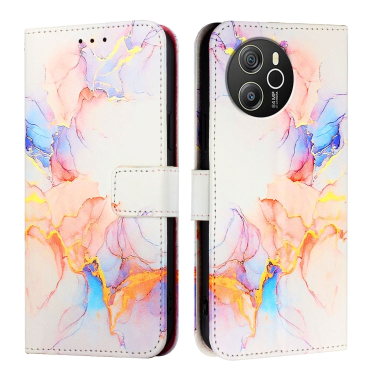 For Blackview Shark 8 PT003 Marble Pattern Flip Leather Phone Case(Galaxy Marble White) - More Brand by PMC TechLife | Online Shopping South Africa | PMC TechLife | Buy Now Pay Later Mobicred