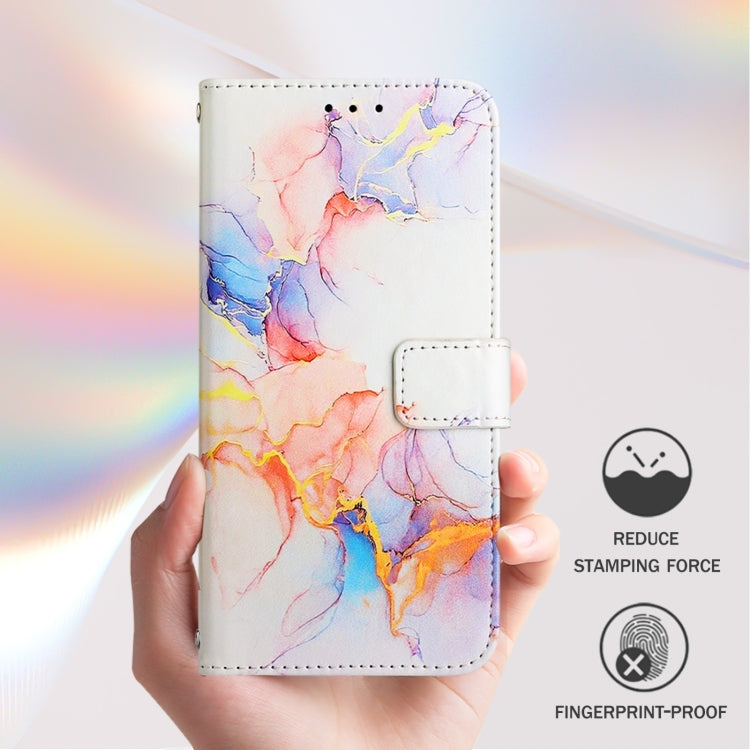 For Blackview Wave 6C PT003 Marble Pattern Flip Leather Phone Case(Galaxy Marble White) - More Brand by PMC TechLife | Online Shopping South Africa | PMC TechLife | Buy Now Pay Later Mobicred