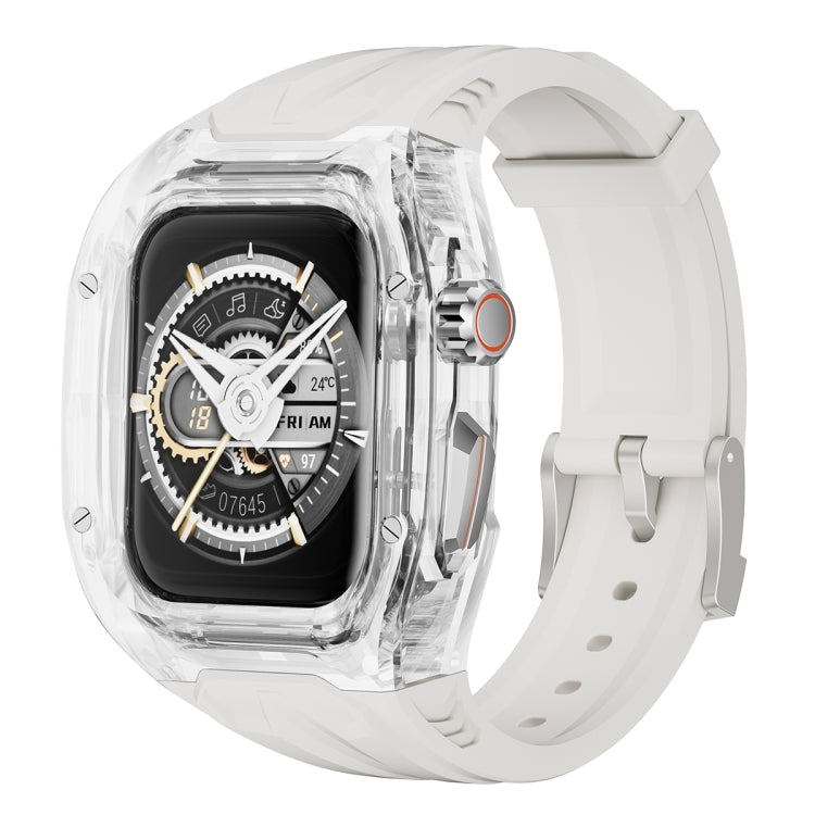 For Apple Watch Series 7 45mm Modified PC Hybrid TPU Watch Case Band(Starlight Transparent) - free shipping - PMc TechLife - Order now!