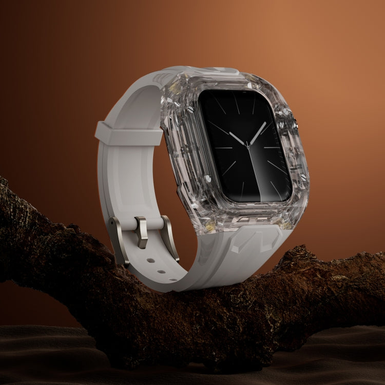 For Apple Watch SE 44mm Modified PC Hybrid TPU Watch Case Band(Starlight Transparent) - free shipping - PMc TechLife - Order now!