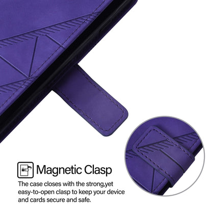 For Blackview A52 Crossbody 3D Embossed Flip Leather Phone Case(Purple) - More Brand by PMC Jewellery | Online Shopping South Africa | PMC Jewellery | Buy Now Pay Later Mobicred