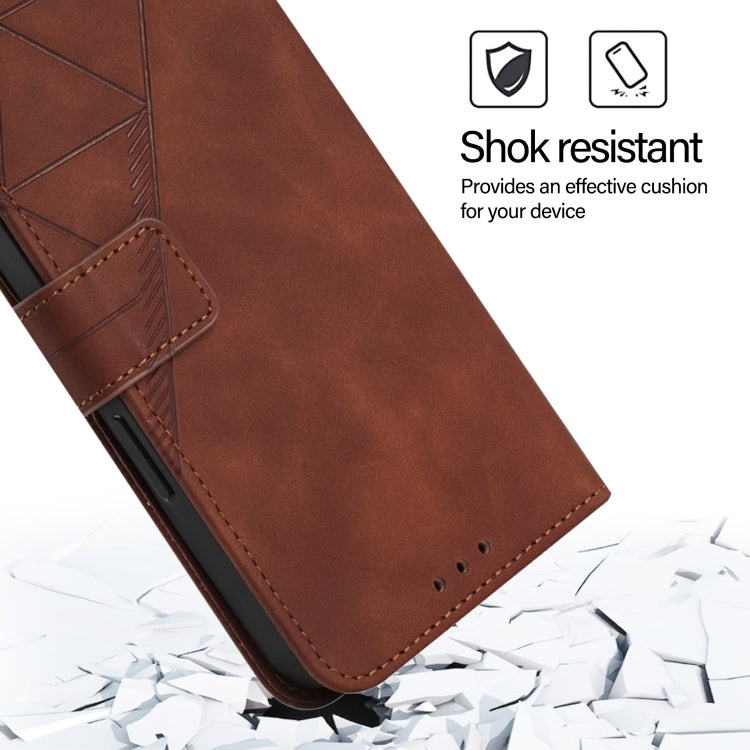 For Blackview A52 Crossbody 3D Embossed Flip Leather Phone Case(Brown) - More Brand by PMC TechLife | Online Shopping South Africa | PMC TechLife | Buy Now Pay Later Mobicred