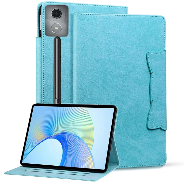 For Lenovo Xiaoxin Pad Pro 12.7 2025 Cat Buckle Leather Tablet Case(Sky Blue) - free shipping - PMC TechLife - Order now!