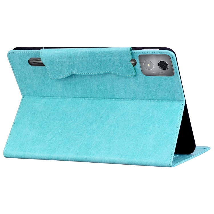 For Lenovo Xiaoxin Pad Pro 12.7 2025 Cat Buckle Leather Tablet Case(Sky Blue) - free shipping - PMC TechLife - Order now!