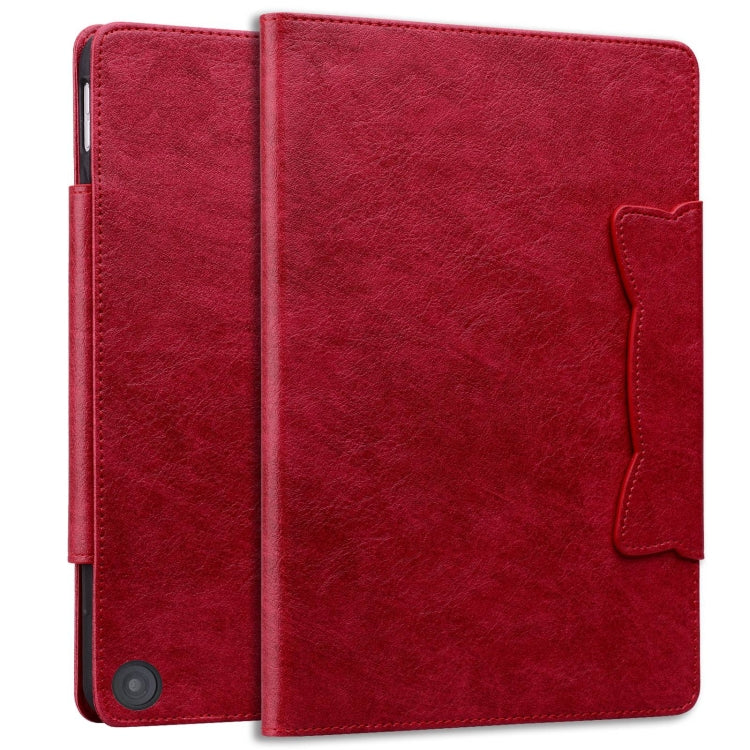 For Amazon Kindle Fire HD 10 2023 / 2021 Cat Buckle Leather Smart Tablet Case(Red) - Amazon by PMC TechLife | Online Shopping South Africa | PMC TechLife | Buy Now Pay Later Mobicred