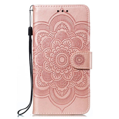 For Xiaomi Redmi K70 Sun Mandala Embossing Pattern Phone Leather Case(Rose Gold) - K70 Cases by PMC Jewellery | Online Shopping South Africa | PMC Jewellery | Buy Now Pay Later Mobicred