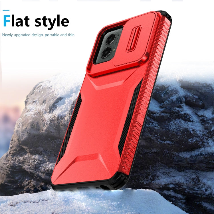 For Motorola Moto G 5G 2024 Sliding Camshield Phone Case(Red) - Motorola Cases by PMC Jewellery | Online Shopping South Africa | PMC Jewellery | Buy Now Pay Later Mobicred
