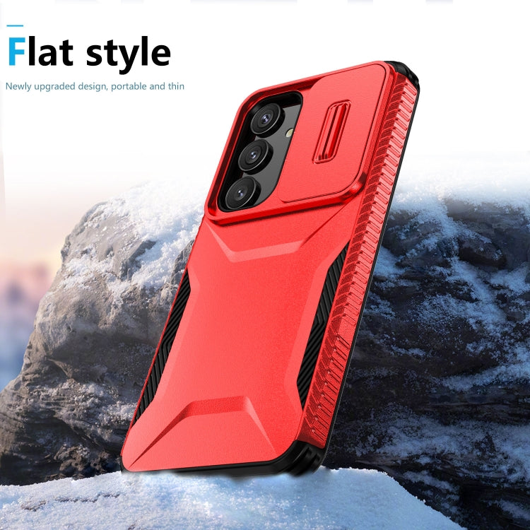 For Samsung Galaxy S25 5G / S24 5G Sliding Camshield Phone Case(Red) - Galaxy S24 5G Cases by PMC Jewellery | Online Shopping South Africa | PMC Jewellery | Buy Now Pay Later Mobicred