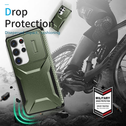 For Samsung Galaxy S25 Ultra 5G Sliding Camshield Phone Case(Alpine Green) - Galaxy S25 Ultra 5G Cases by PMC Jewellery | Online Shopping South Africa | PMC Jewellery | Buy Now Pay Later Mobicred