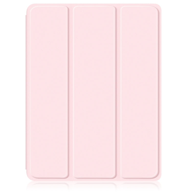 For iPad Air 11 2024 / Pro 11 2022 Acrylic 3-Fold Smart Leather Tablet Case(Pink) - iPad Air 11 2024 Cases by PMC Jewellery | Online Shopping South Africa | PMC Jewellery | Buy Now Pay Later Mobicred