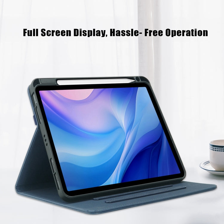 For iPad Air 11 2025 / 2024 Front Stand Smart TPU Leather Tablet Case(Dark Blue) - free shipping - PMC TechLife - Order now!