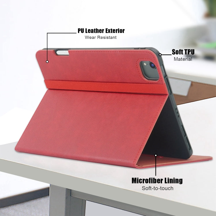 For iPad Air 11 2025 / 2024 Front Stand Smart TPU Leather Tablet Case(Red) - iPad Air 11 2025 / 2024 Cases by PMC TechLife | Online Shopping South Africa | PMC TechLife | Buy Now Pay Later Mobicred