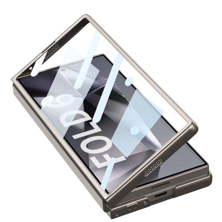 For Samsung Galaxy Z Fold6 GKK Integrated Ultra-thin Sliding Window Phone Case(Grey) - Galaxy Z Fold6 5G Cases by GKK | Online Shopping South Africa | PMC Jewellery | Buy Now Pay Later Mobicred