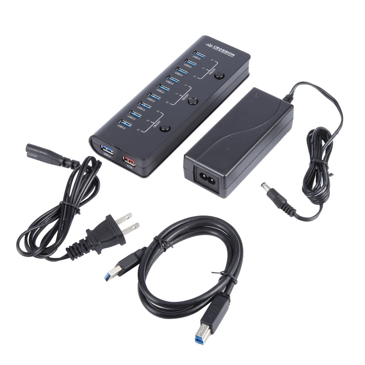 ORICO CRU3-H9C1 10 Port USB3.0 12V 4A HUB Power Adapter, Plug:EU Plug - Power Supply by ORICO | Online Shopping South Africa | PMC Jewellery | Buy Now Pay Later Mobicred