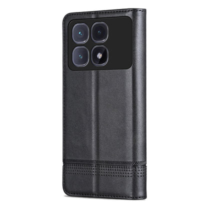 For Redmi K70 Ultra AZNS Magnetic Calf Texture Flip Leather Phone Case(Black) - Xiaomi Cases by AZNS | Online Shopping South Africa | PMC Jewellery | Buy Now Pay Later Mobicred