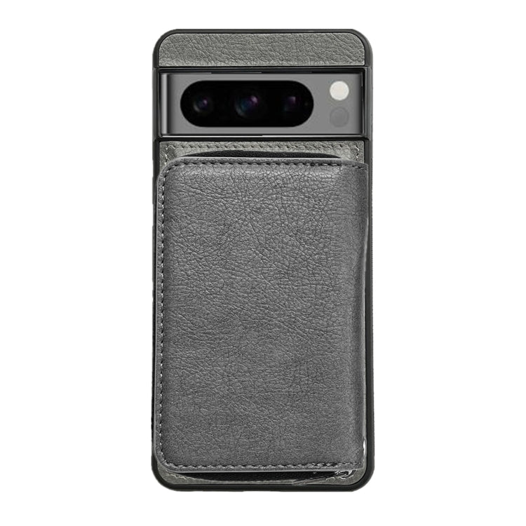 For Google Pixel 7 Pro Solid Color Zipper 11-Card Slots Bag Phone Case with Lanyard(Grey) - Google Cases by PMC TechLife | Online Shopping South Africa | PMC TechLife | Buy Now Pay Later Mobicred