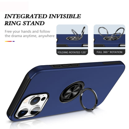 For iPhone 16 Plus Magnetic Ring Holder Phone Case(Navy Blue) - iPhone 16 Plus Cases by PMC Jewellery | Online Shopping South Africa | PMC Jewellery | Buy Now Pay Later Mobicred