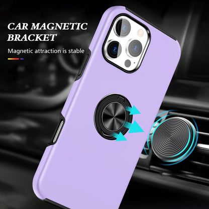 For iPhone 16 Pro Magnetic Ring Holder Phone Case(Purple) - iPhone 16 Pro Cases by PMC Jewellery | Online Shopping South Africa | PMC Jewellery | Buy Now Pay Later Mobicred