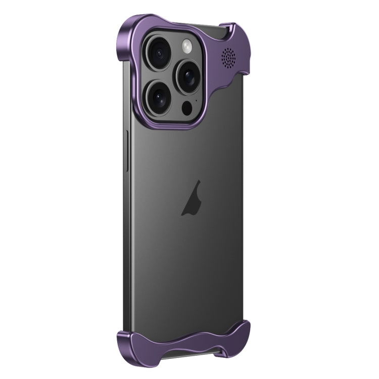 For iPhone 13 Pro Aromatherapy Alloy Frameless Phone Case(Purple) - iPhone 13 Pro Cases by PMC Jewellery | Online Shopping South Africa | PMC Jewellery | Buy Now Pay Later Mobicred