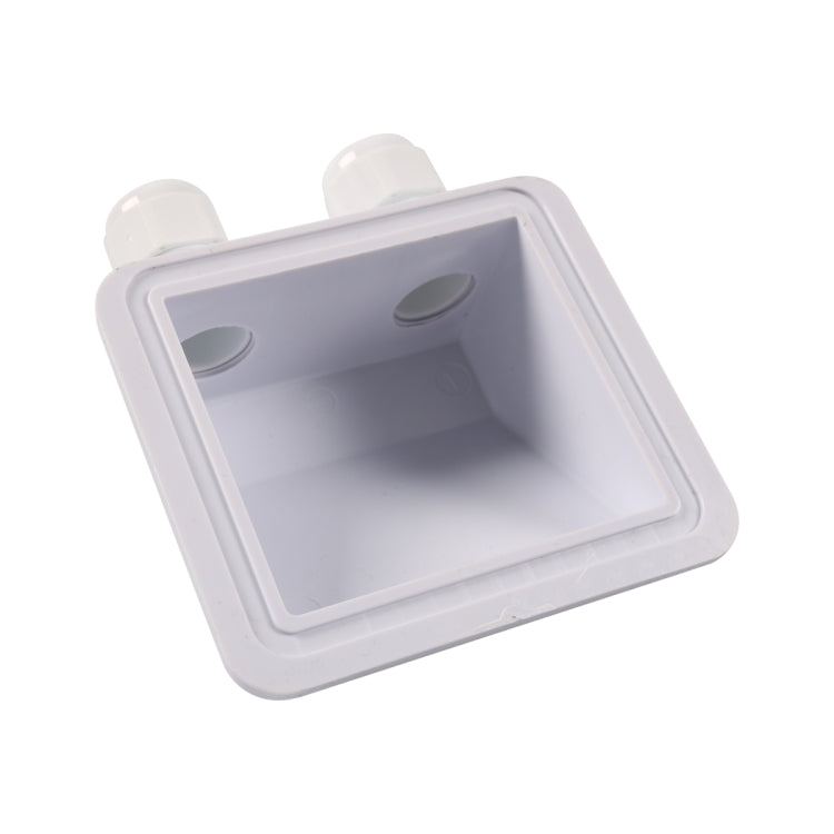 RV Sealed Waterproof Solar Double Cable Entry Gland Box(White) - Other Tools by PMC TechLife | Online Shopping South Africa | PMC TechLife | Buy Now Pay Later Mobicred