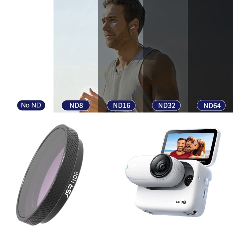 For Insta360 GO 3S JUNESTAR Camera Lens Filter, Filter:ND8 - Len Accessories by JSR | Online Shopping South Africa | PMC TechLife | Buy Now Pay Later Mobicred