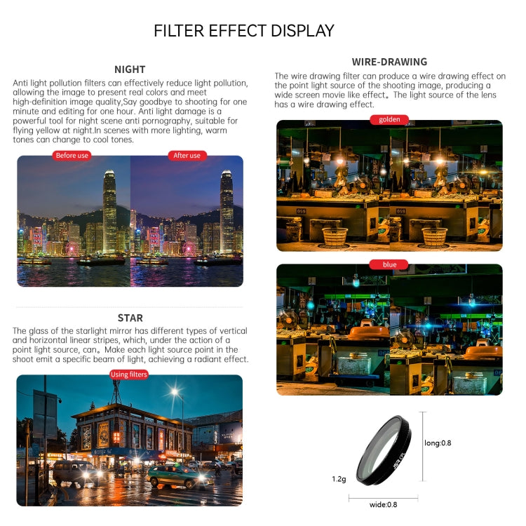For Insta360 GO 3S JUNESTAR Camera Lens Filter, Filter:CPL - free shipping - PMC TechLife - Order now!