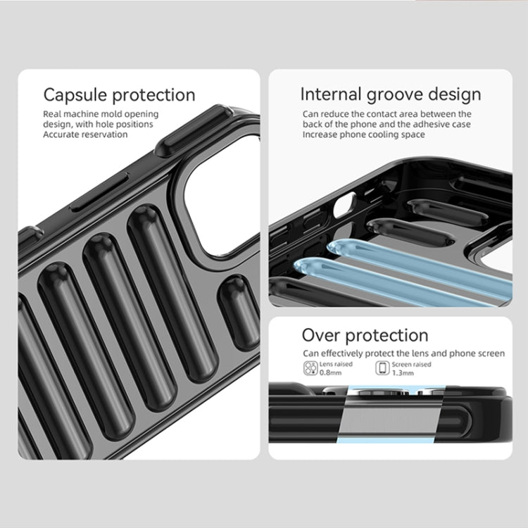 For iPhone 16 Pro Capsule Series Candy Color TPU Phone Case(Blue) - iPhone 16 Pro Cases by PMC TechLife | Online Shopping South Africa | PMC TechLife | Buy Now Pay Later Mobicred