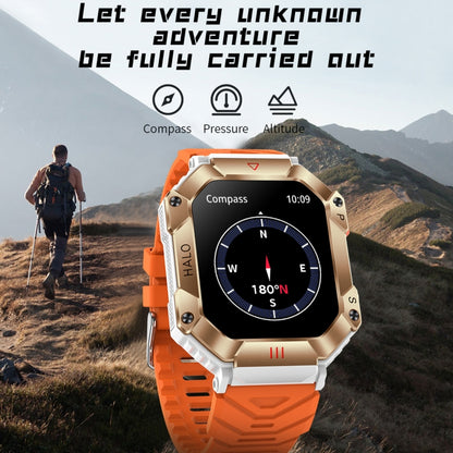 LEMFO KR80 2.0 inch BT5.1 IP67 Sport Smart Watch, Support Bluetooth Call / Sleep / Blood Oxygen / Heart Rate / Blood Pressure Health Monitor(Black+Camouflage) - Smart Watches by LEMFO | Online Shopping South Africa | PMC Jewellery | Buy Now Pay Later Mobicred