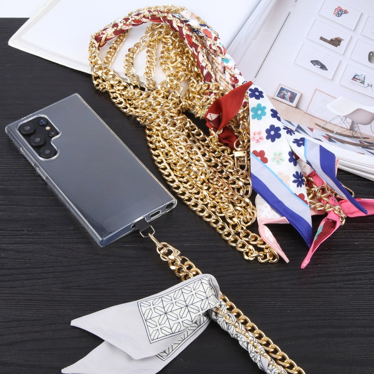 Mobile Phone Anti-lost Silk Scarf Half Pack Long Lanyard(Blue) - Lanyards & Wrist Straps by PMc TechLife | Online Shopping South Africa | PMc TechLife | Buy Now Pay Later Mobicred