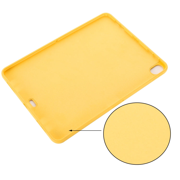 For iPad Air 13 2024 Pure Color Liquid Silicone Shockproof Tablet Case(Yellow) - iPad Air 13 2024 Cases by PMC Jewellery | Online Shopping South Africa | PMC Jewellery | Buy Now Pay Later Mobicred