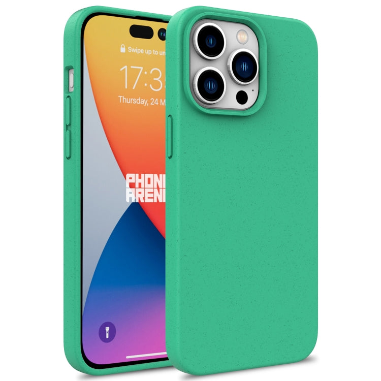 For iPhone 16 Pro Max Wheat Straw TPU Phone Case(Green) - iPhone 16 Pro Max Cases by PMC TechLife | Online Shopping South Africa | PMC TechLife | Buy Now Pay Later Mobicred
