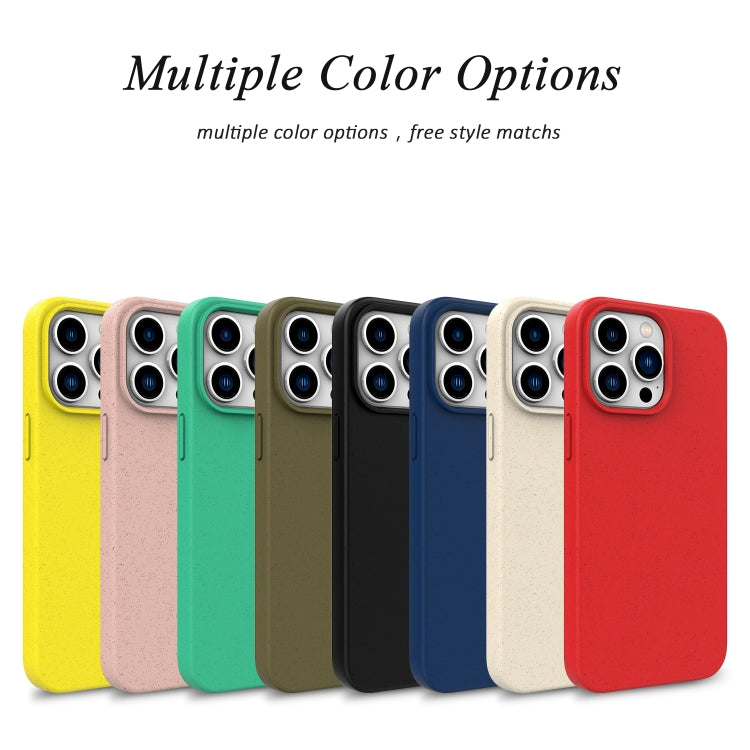 For iPhone 16 Pro Max Wheat Straw TPU Phone Case(Black) - iPhone 16 Pro Max Cases by PMC TechLife | Online Shopping South Africa | PMC TechLife | Buy Now Pay Later Mobicred