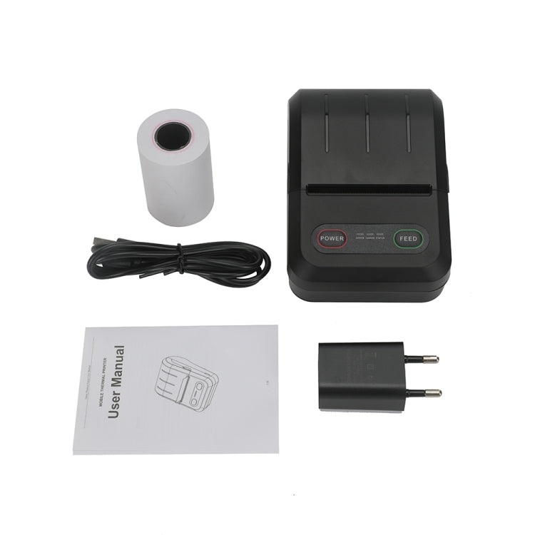 BT-583 58mm USB-C/Type-C + Bluetooth Portable Thermal Printer, Specification:US Plug(Black) - Receipt Printers by PMC TechLife | Online Shopping South Africa | PMC TechLife | Buy Now Pay Later Mobicred