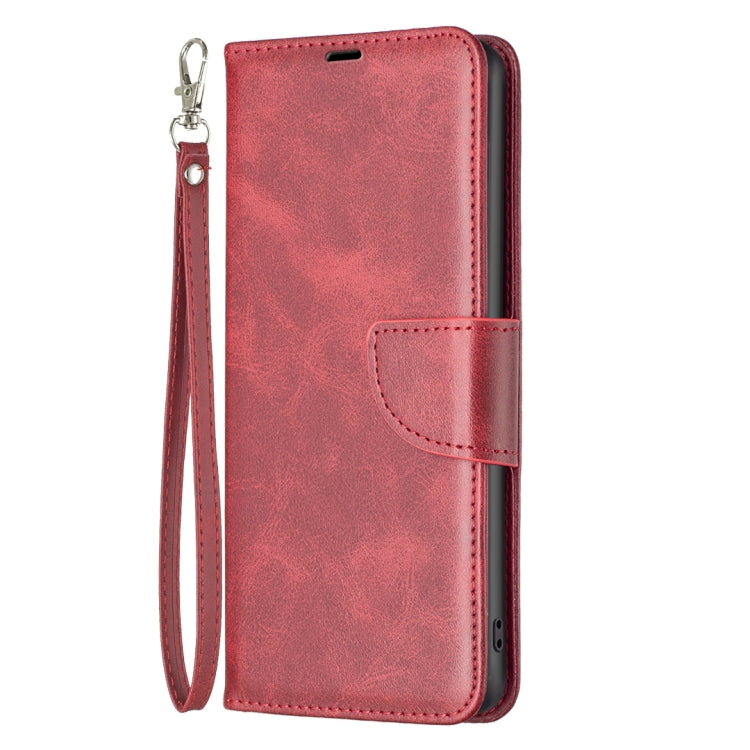 For Samsung Galaxy S25 5G Lambskin Texture Pure Color Flip Leather Phone Case(Red) - free shipping - PMC Jewellery - Order now!